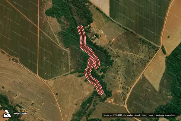 Imagem de satélite de Infração da Flora em Guimarânia - MG