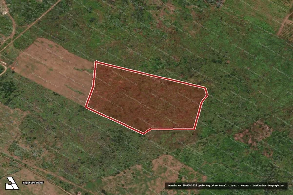 Imagem de satélite — Embargo IBAMA — Infração da Flora — Apodi/RN
