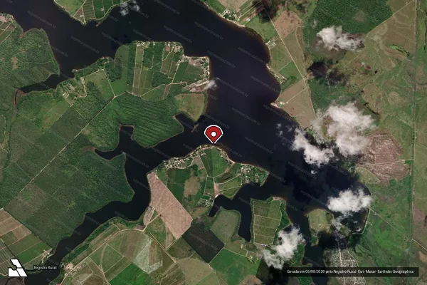 Imagem de satélite — Embargo IBAMA — Infração Ambiental - Aracruz/ES