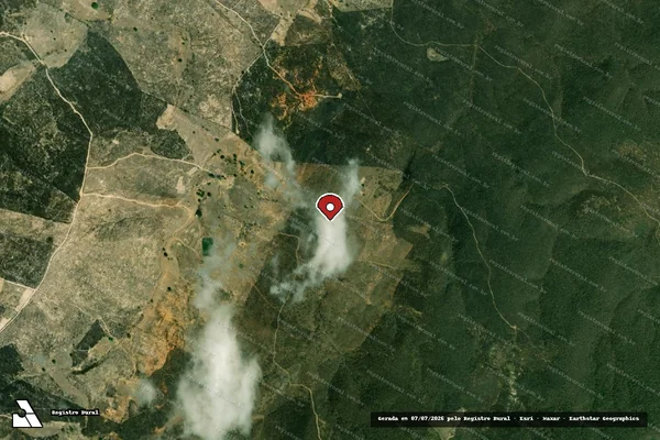 Imagem de satélite — Embargo IBAMA — Infração da Flora — Santa Inês/PB