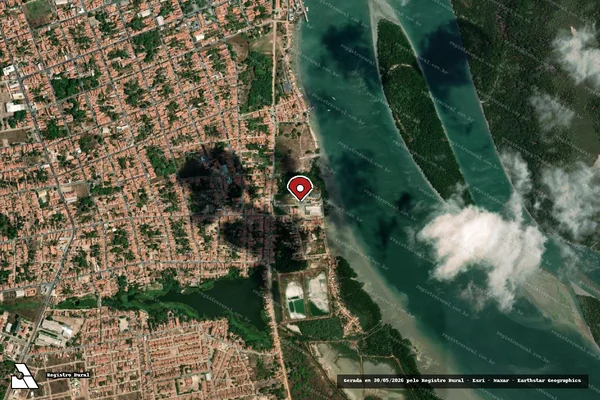 Imagem de satélite — Embargo IBAMA — Infração Ambiental - Camocim/CE