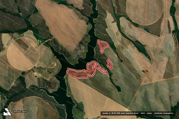 Imagem de satélite de Infração da Flora em Cristalina - GO