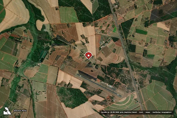 Imagem de satélite — Embargo IBAMA — Infração Ambiental - Bebedouro/SP