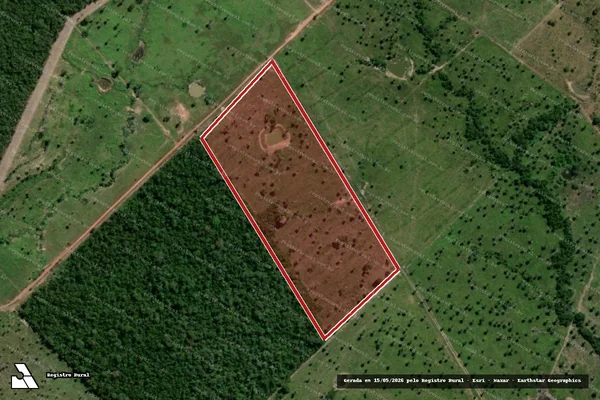 Imagem de satélite de Infração da Flora em Araguatins - TO