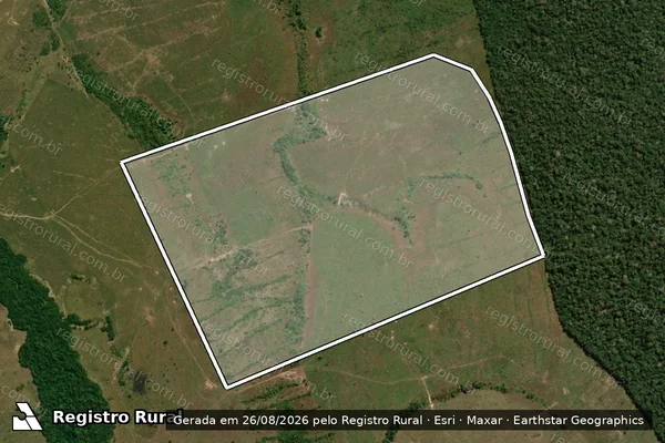 Imagem de satélite de Infração referente a Qualidade Ambiental em Boca do Acre - AM