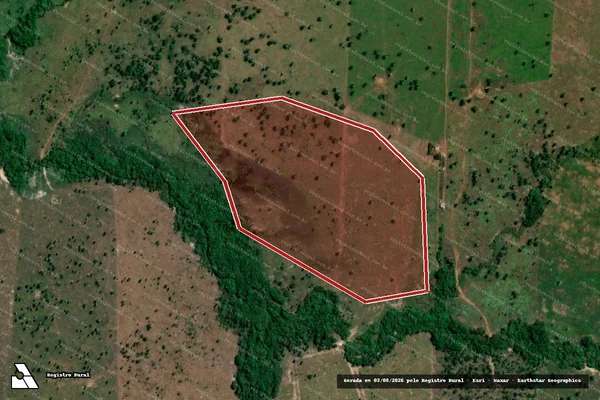 Imagem de satélite de Infração Ambiental em Lábrea - AM