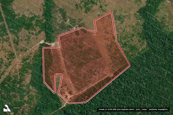 Imagem de satélite de Infração Ambiental em Apuí - AM