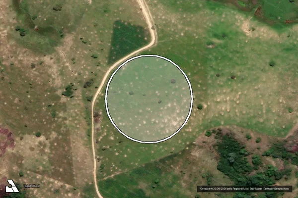 Imagem de satélite — Embargo IBAMA — Infração Ambiental - Eunápolis/BA