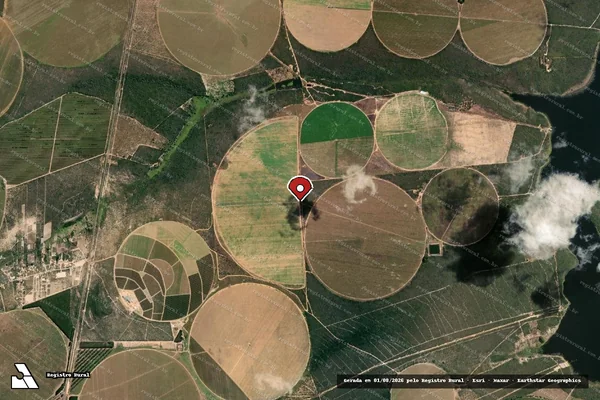 Imagem de satélite — Embargo IBAMA — Infração Ambiental — Mucugê/BA