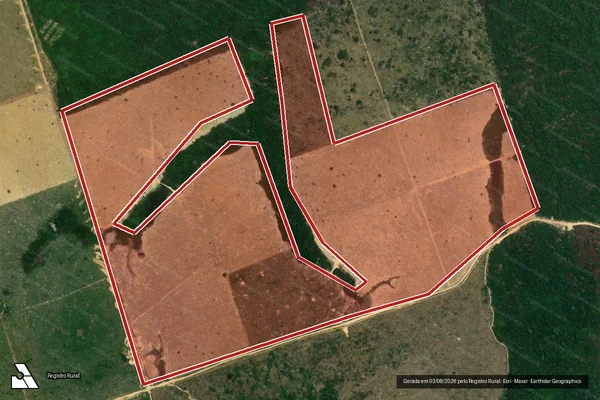 Imagem de satélite de Infração Ambiental em Novo Progresso - PA