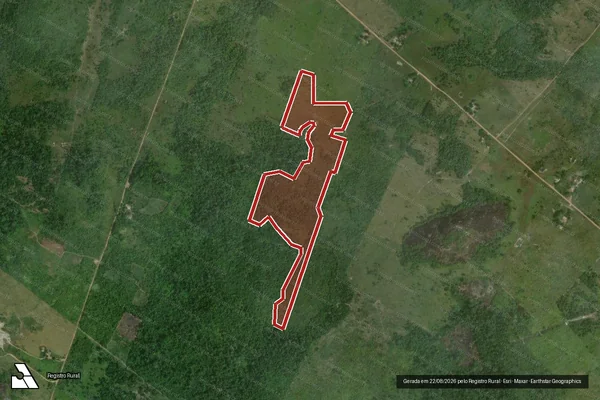 Imagem de satélite de Infração da Flora em Mucajaí - RR
