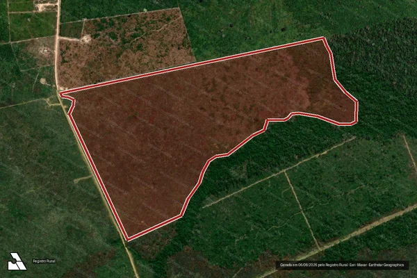 Imagem de satélite de Infração Ambiental em Porto Velho - RO
