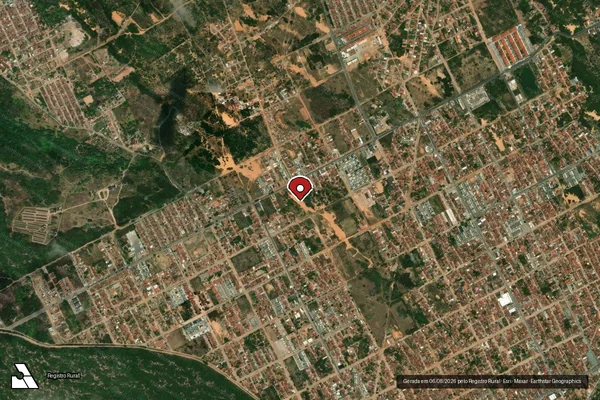 Imagem de satélite — Embargo IBAMA — Infração Ambiental - Natal/RN