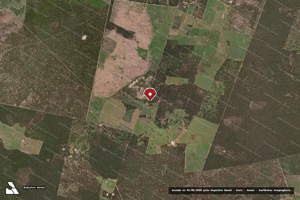 Imagem de satélite — Embargo Ambiental - Riacho de Santana/BA