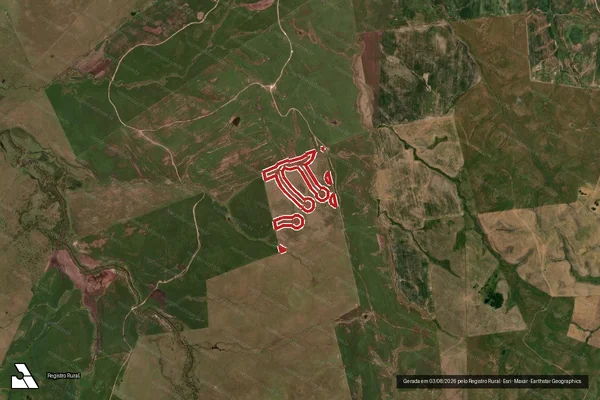 Imagem de satélite de Infração da Flora em Sant' Ana do Livramento - RS