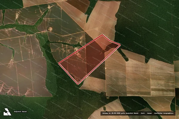 Imagem de satélite de Infração Ambiental em Tapurah - MT