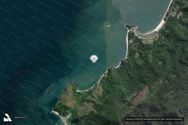 Imagem de satélite de Infração de pesca(Não Classificada-Móvel) em Rio de Janeiro - RJ (marcador da localização)