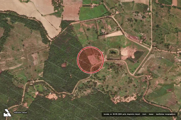 Imagem de satélite de Desmatamento em Barreiras - BA