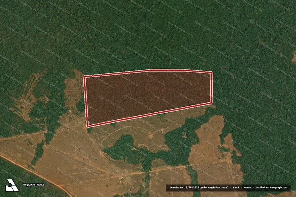 Imagem de satélite de Infração Ambiental em Nova Monte Verde - MT