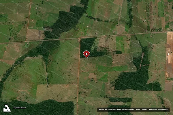 Imagem de satélite — Embargo Ambiental - São Francisco do Guaporé/RO