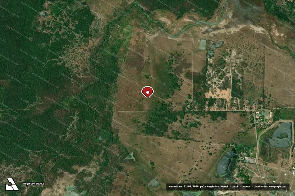 Imagem de satélite — Embargo IBAMA — Infração Ambiental — Caucaia/CE