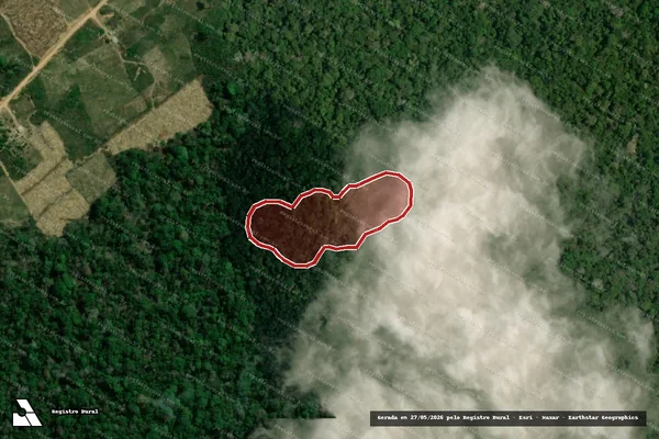 Imagem de satélite de Desmatamento em Uruará - PA