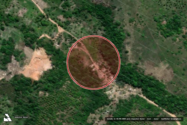 Imagem de satélite de Infração Ambiental em São José da Coroa Grande - PE