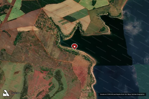Imagem de satélite — Embargo IBAMA — Infração da Flora - Itumbiara/GO