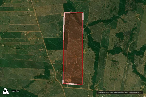 Imagem de satélite de Infração Ambiental em Porto Velho - RO