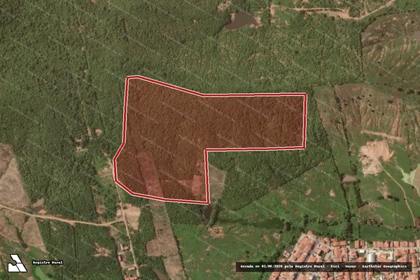 Imagem de satélite de Desmatamento em São José de Piranhas - PB