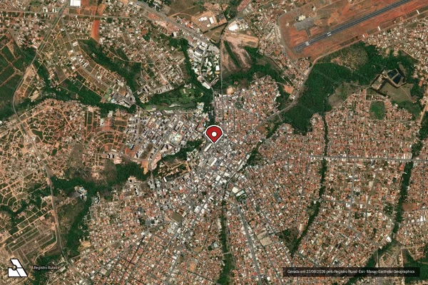 Imagem de satélite de Infração da Fauna em Caldas Novas - GO (marcador da localização)