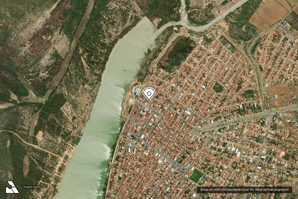 Imagem de satélite — Embargo IBAMA — Infração da Flora — Xique-Xique/BA