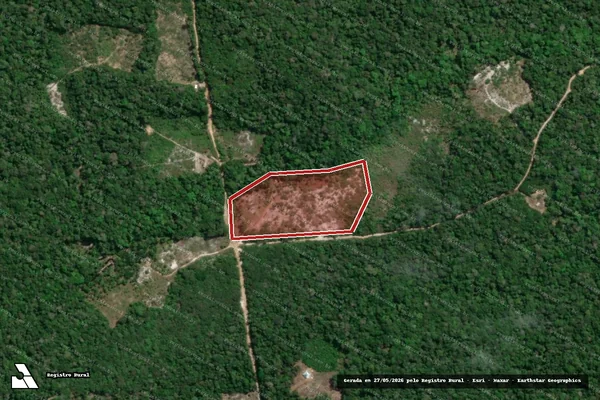 Imagem de satélite de Infração Ambiental em Manacapuru - AM