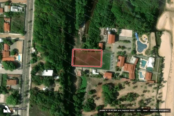 Imagem de satélite de Infração da Flora em João Pessoa - PB