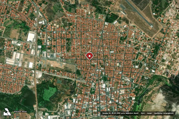 Imagem de satélite de Infração de Licenciamento(Não Classificada-Móvel) em Iguatu - CE (marcador da localização)