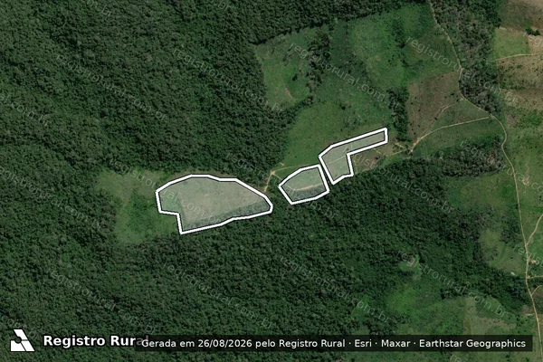 Imagem de satélite de Infração Ambiental em Placas - PA