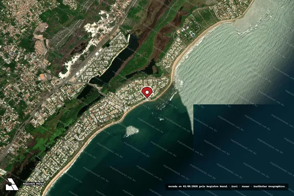 Imagem de satélite — Embargo IBAMA — Infração Ambiental — Camaçari/BA