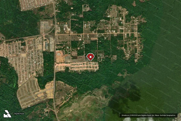 Imagem de satélite — Embargo IBAMA — Infração da Flora - Itacoatiara/AM