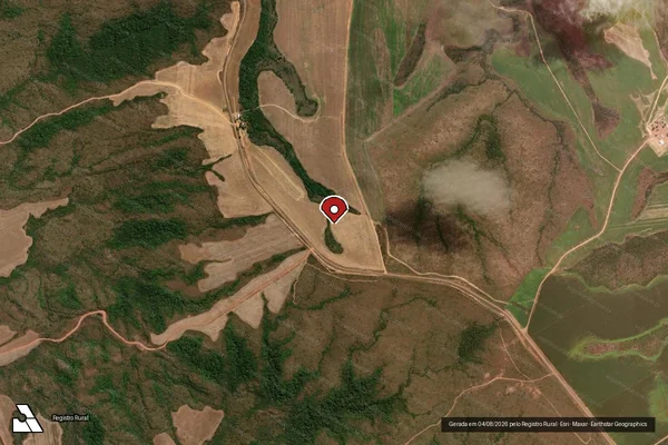 Imagem de satélite — Embargo IBAMA — Infração Ambiental - Paranatinga/MT