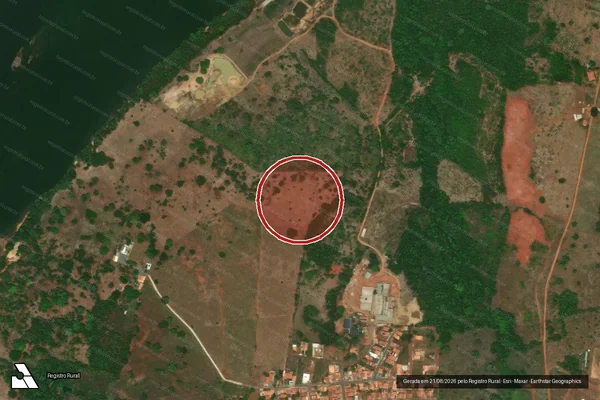 Imagem de satélite — Embargo IBAMA — Infração Ambiental - Porto Franco/MA