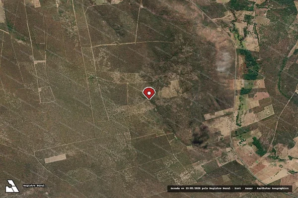 Imagem de satélite — Embargo IBAMA — Infração Ambiental — Sebastião Laranjeiras/BA