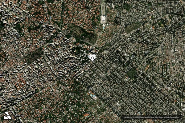 Imagem de satélite de Infração da Fauna em São Paulo - SP (marcador da localização)