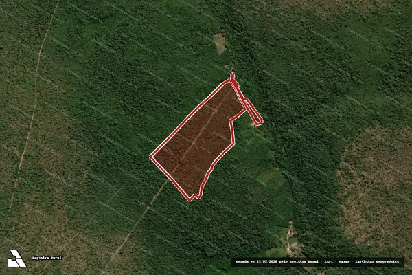 Imagem de satélite — Embargo IBAMA — Infração da Flora — Barra Do Corda/MA