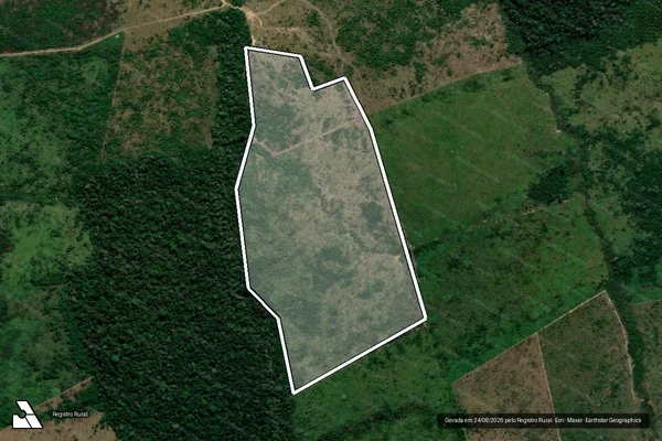 Imagem de satélite de Infração Ambiental em Apuí - AM