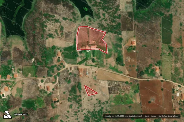 Imagem de satélite de Infração Ambiental em Boqueirão - PB