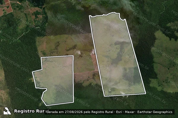 Imagem de satélite de Infração Ambiental em Altamira - PA