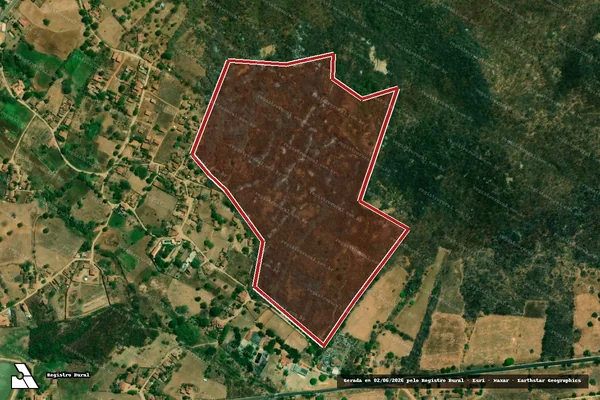 Imagem de satélite — Embargo IBAMA — Infração da Flora — Catolé do Rocha/PB