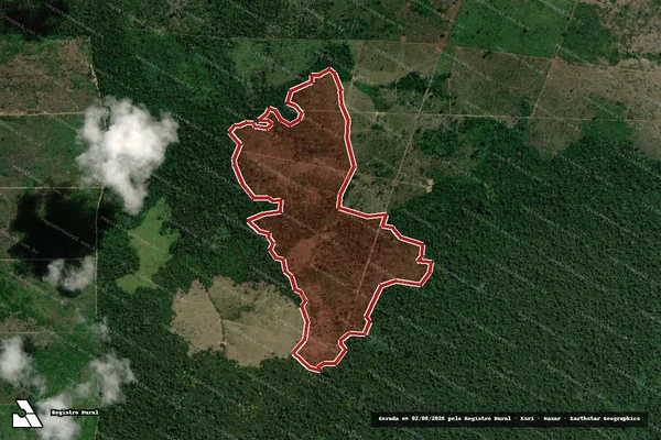 Imagem de satélite de Infração da Flora em Altamira - PA