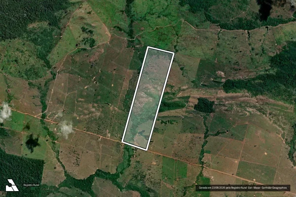 Imagem de satélite de Infração da Flora em Lábrea - AM