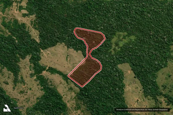 Imagem de satélite de Infração da Flora em Xapuri - AC